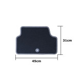 Car Floor Mat Set OCC Motorsport OCCIF0003GD Dark grey Infinity Q30 5 Pieces