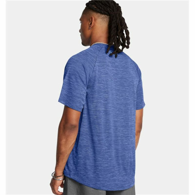 Men’s Short Sleeve T-Shirt Under Armour Tech Textured Ss Dark blue