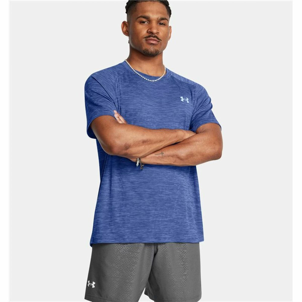 Men’s Short Sleeve T-Shirt Under Armour Tech Textured Ss Dark blue