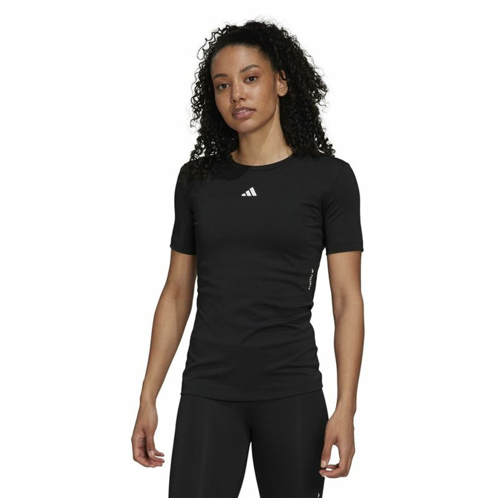 Women’s Short Sleeve T-Shirt Adidas Techfit Black