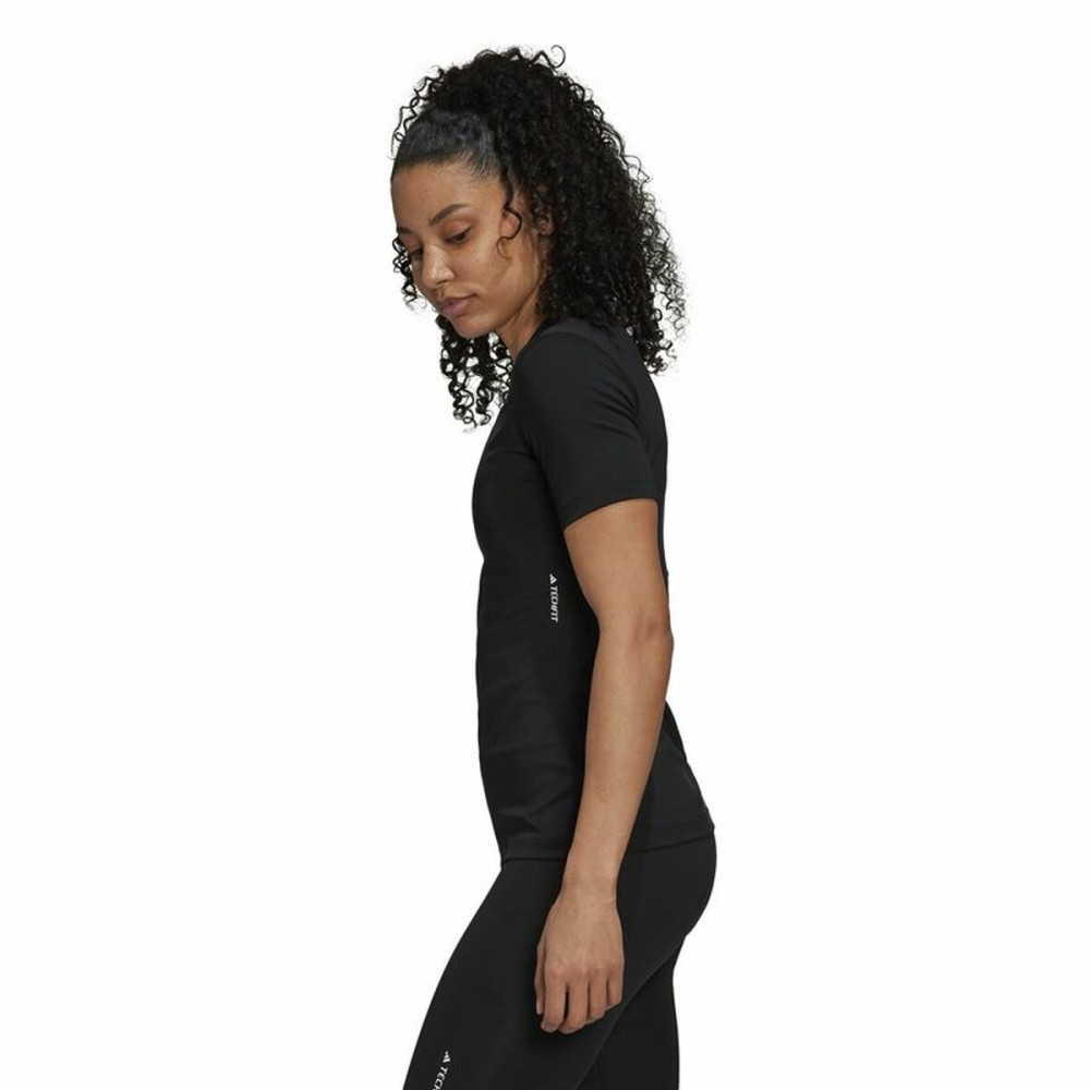 Women’s Short Sleeve T-Shirt Adidas Techfit Black