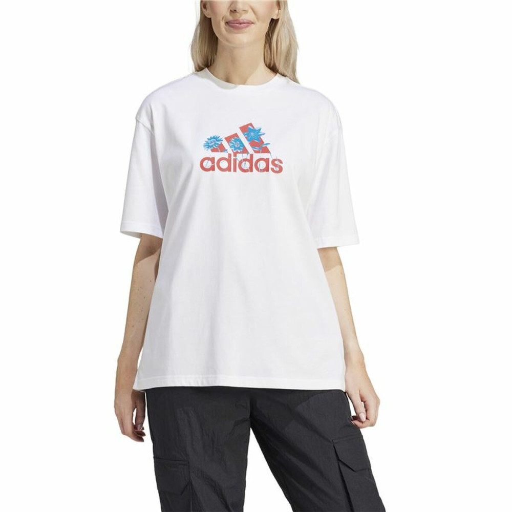 Women’s Short Sleeve T-Shirt Adidas Flower Badge of Sports Gt