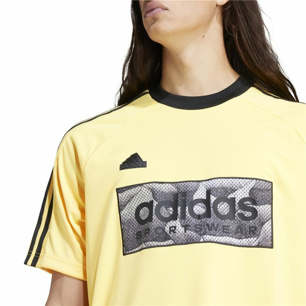 Men’s Short Sleeve T-Shirt Adidas Tiro Aop Yellow