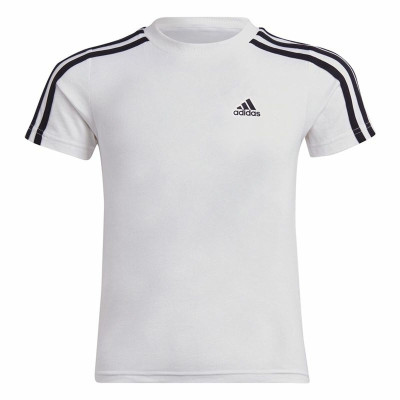 Short Sleeve T-Shirt Adidas Lk 3S Co White