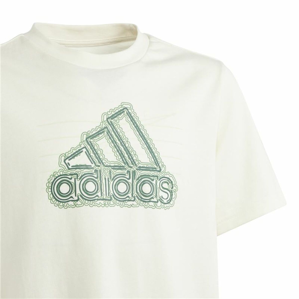 Short Sleeve T-Shirt Adidas Table Growth Beige