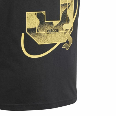 Short Sleeve T-Shirt Adidas Hot G Black