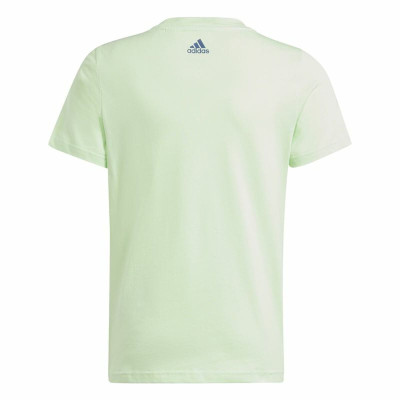 Child's Short Sleeve T-Shirt Adidas G Lin Light Green