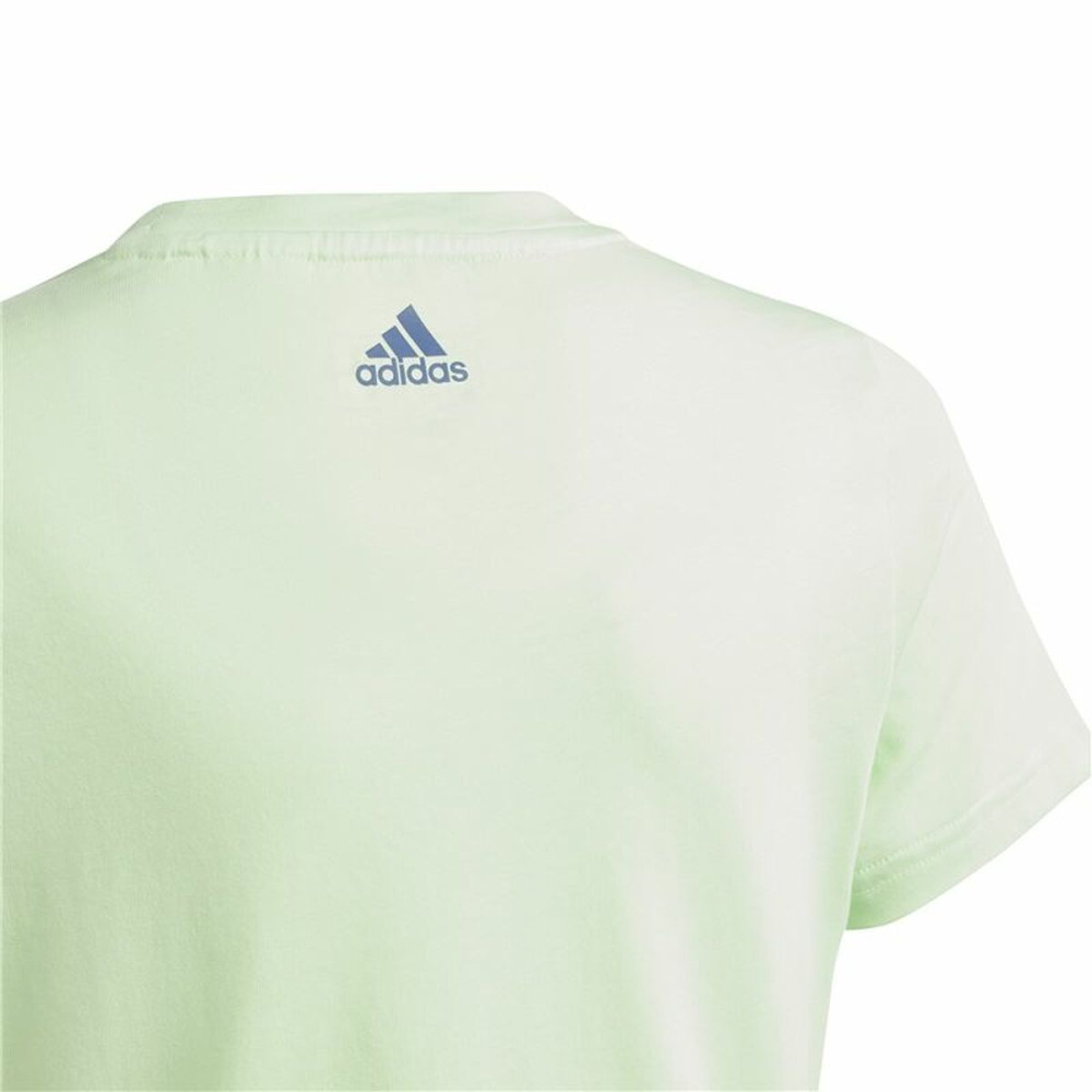 Child's Short Sleeve T-Shirt Adidas G Lin Light Green