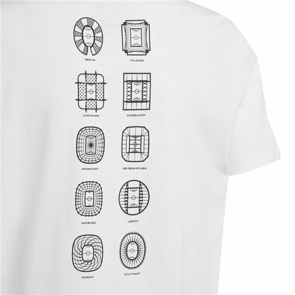 Short Sleeve T-Shirt Adidas EURO 24 White