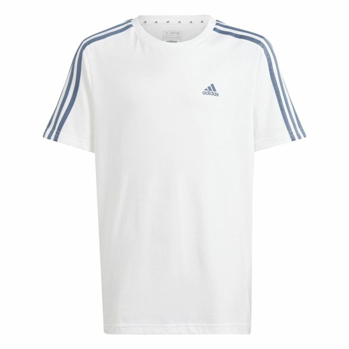 Child's Short Sleeve T-Shirt Adidas Essentials White