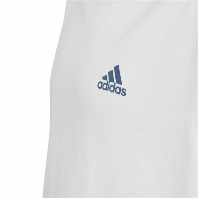 Child's Short Sleeve T-Shirt Adidas Essentials White
