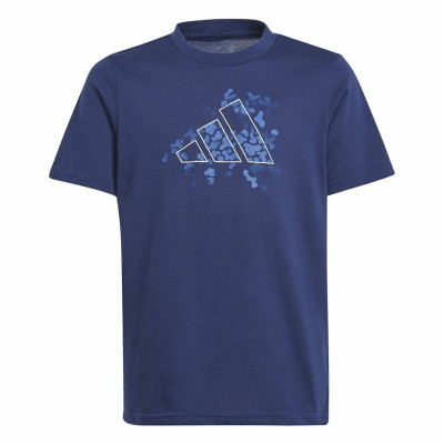 Men’s Short Sleeve T-Shirt Adidas Essentials Uni Train Blue