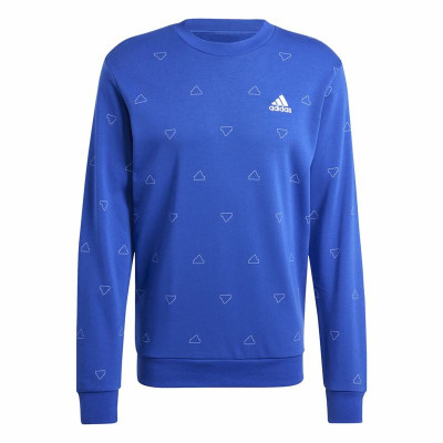 Men’s Sweatshirt without Hood Adidas Mngrm Blue