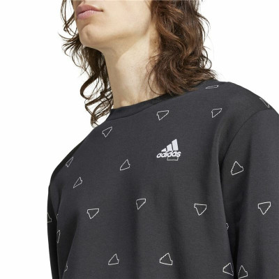 Men’s Sweatshirt without Hood Adidas Mngrm Black