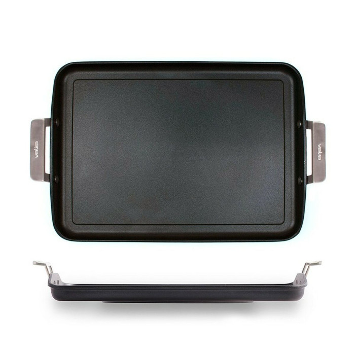 Flat grill plate Valira 4674/25 Black Metal