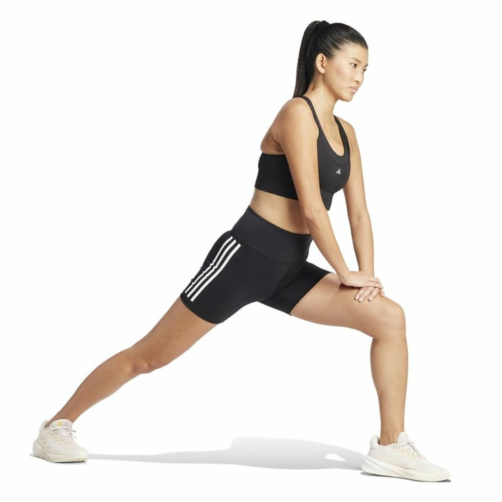 Sport leggings for Women Adidas Dailyrun 3Stripes 5In Black