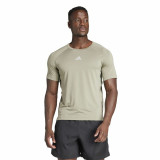 Men’s Short Sleeve T-Shirt Adidas Essentials Gym+ Beige