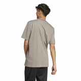 Men’s Short Sleeve T-Shirt Adidas Seasonal Essentials Brown Light grey