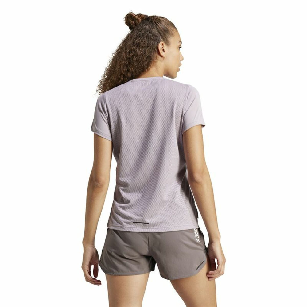 Men’s Short Sleeve T-Shirt Adidas Terrex Agravic Lilac