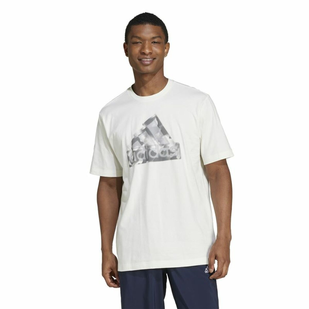 Men’s Short Sleeve T-Shirt Adidas Future Icons Graphic White
