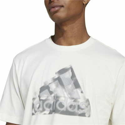 Men’s Short Sleeve T-Shirt Adidas Future Icons Graphic White