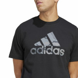 Men’s Short Sleeve T-Shirt Adidas Camo G 1 Black