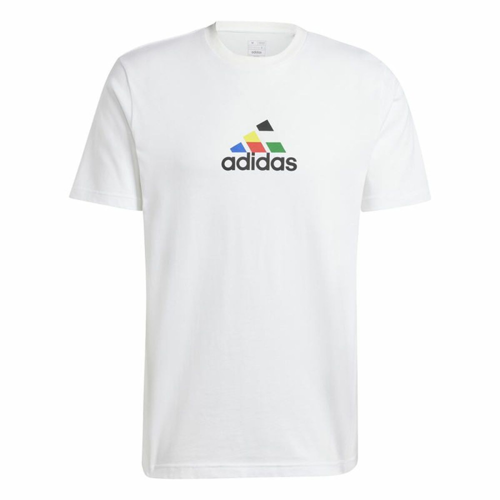 Men’s Short Sleeve T-Shirt Adidas House Of Tiro Nations Graphic White