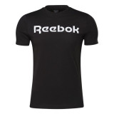 Men’s Short Sleeve T-Shirt Reebok Graphic Series Linear Logo Black