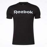 Men’s Short Sleeve T-Shirt Reebok Graphic Series Linear Logo Black