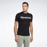 Men’s Short Sleeve T-Shirt Reebok Graphic Series Linear Logo Black