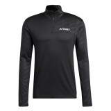 Men’s Long Sleeve T-Shirt Adidas Terrex Multi Half-Zip Black