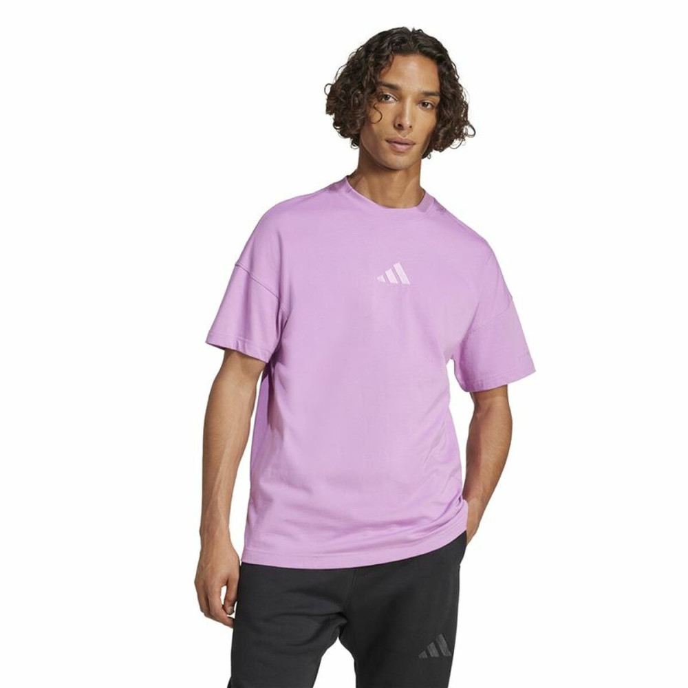 Men’s Short Sleeve T-Shirt Adidas All Szn Purple