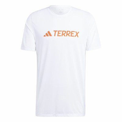 Men’s Short Sleeve T-Shirt Adidas Mt Log Tech White