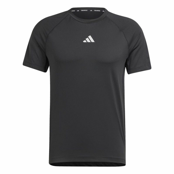Men’s Short Sleeve T-Shirt Adidas Essentials Gym+ Black