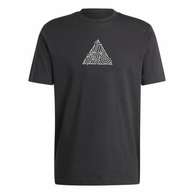 Men’s Short Sleeve T-Shirt Adidas House Of Tiro Metallic Graphic Black
