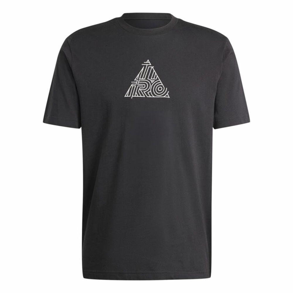 Men’s Short Sleeve T-Shirt Adidas House Of Tiro Metallic Graphic Black