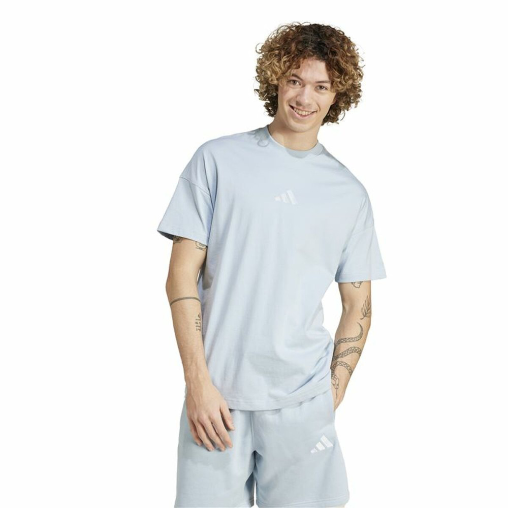 Men’s Short Sleeve T-Shirt Adidas All Szn Graphic Blue