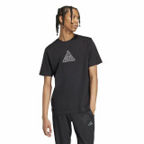 Men’s Short Sleeve T-Shirt Adidas House Of Tiro Metallic Graphic Black