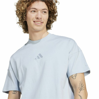 Men’s Short Sleeve T-Shirt Adidas All Szn Graphic Blue