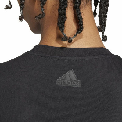 Men’s Short Sleeve T-Shirt Adidas House Of Tiro Metallic Graphic Black