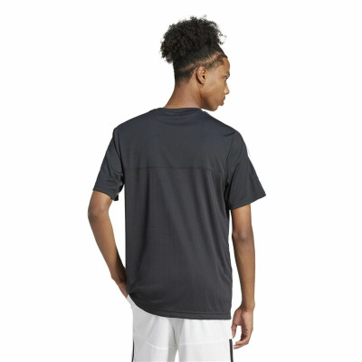Men’s Short Sleeve T-Shirt Adidas Tiro Q1 Black