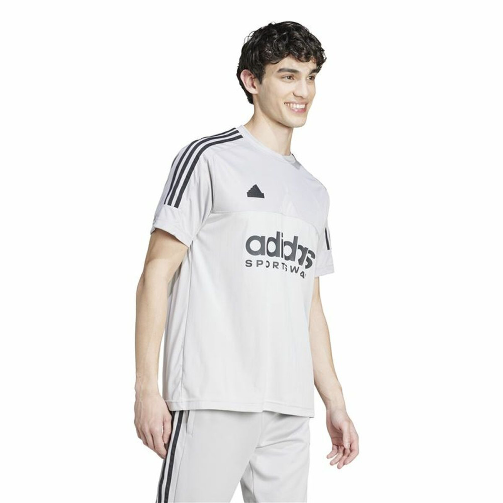 Men’s Short Sleeve T-Shirt Adidas Tiro Grey