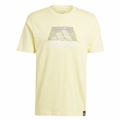 Men’s Short Sleeve T-Shirt Adidas Codes Bos Graphic Yellow