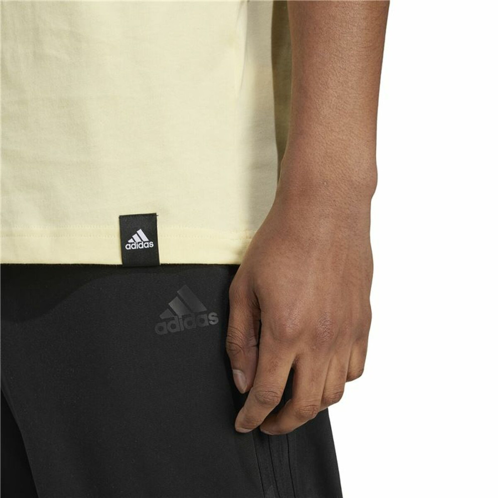 Men’s Short Sleeve T-Shirt Adidas Codes Bos Graphic Yellow