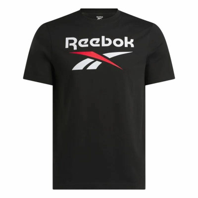 Men’s Short Sleeve T-Shirt Reebok Identity Big Black
