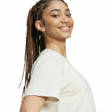 Women’s Short Sleeve T-Shirt Adidas Essentials Small Logo White Beige