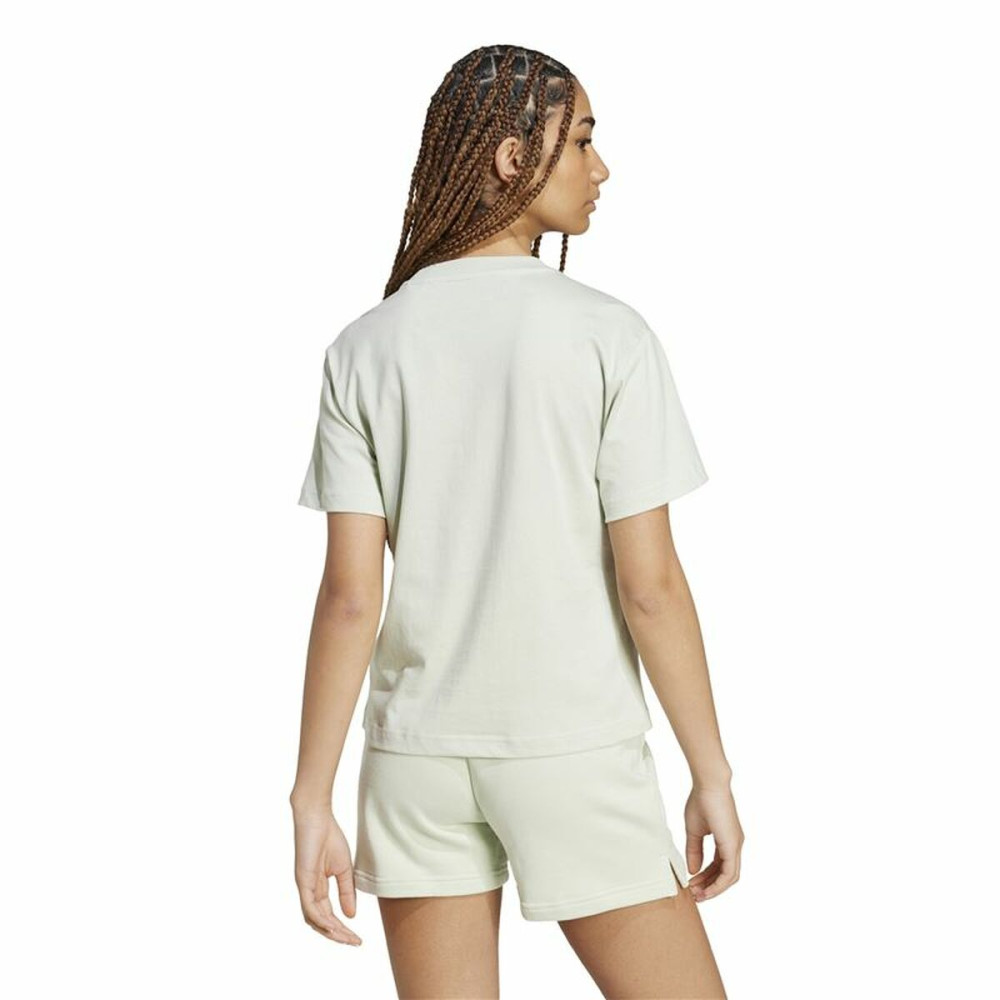 Women’s Short Sleeve T-Shirt Adidas Essentials Small Logo Green