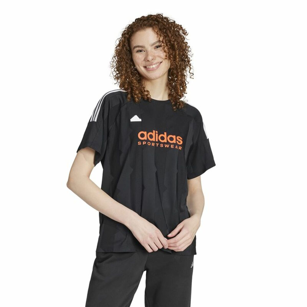 Women’s Short Sleeve T-Shirt Adidas Tiro Cut Black