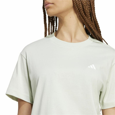 Women’s Short Sleeve T-Shirt Adidas Essentials Small Logo Green