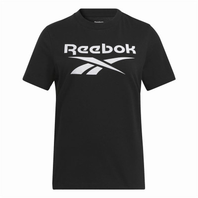 Women’s Short Sleeve T-Shirt Reebok Identity Big Logo Black